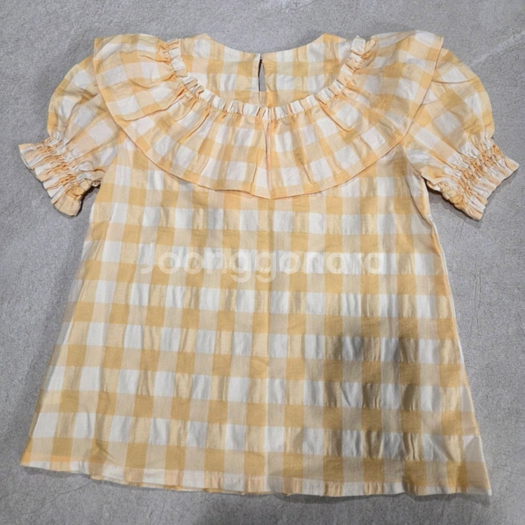 미포넷 체크 블라우스 10y--1