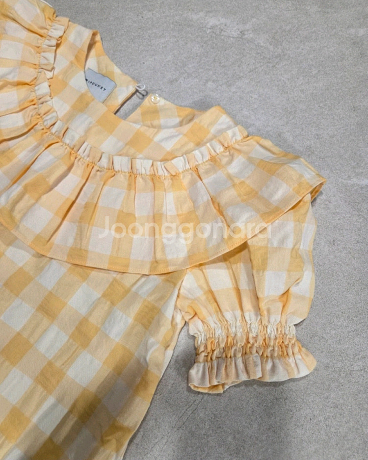 미포넷 체크 블라우스 10y--3