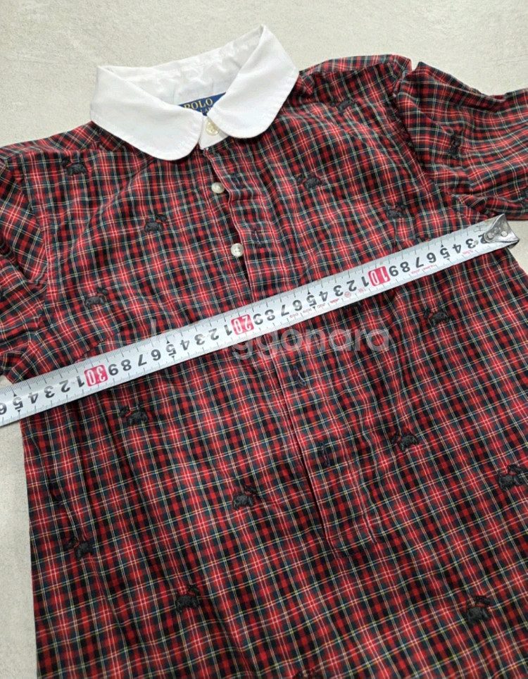 폴로 랄프로렌 체크 원피스 8T--5