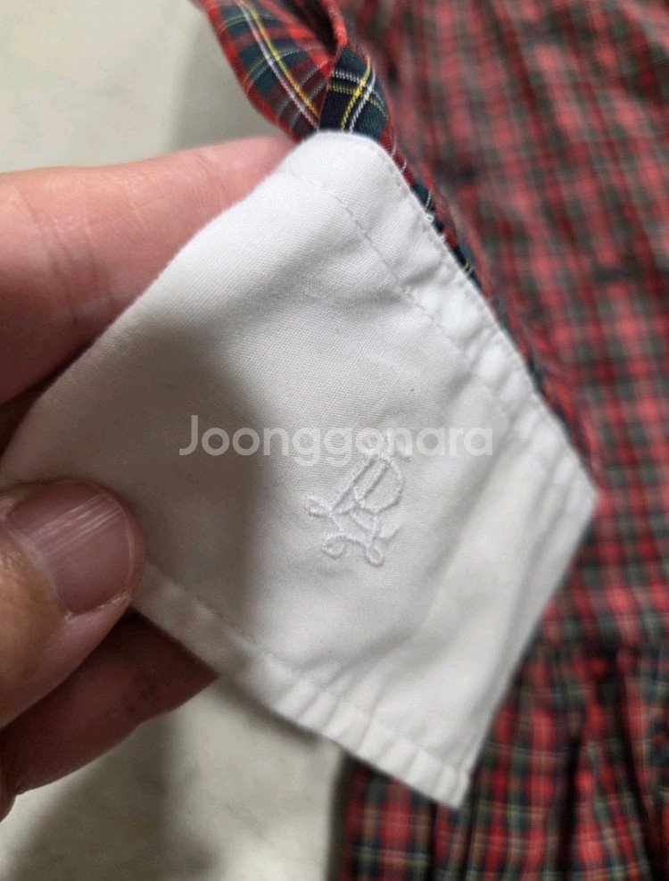 폴로 랄프로렌 체크 원피스 8T--7