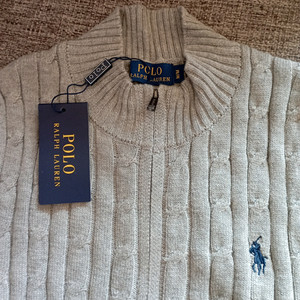 폴로 랄프로렌 케이블 니트 집업 가디건 M사이즈 남녀공용