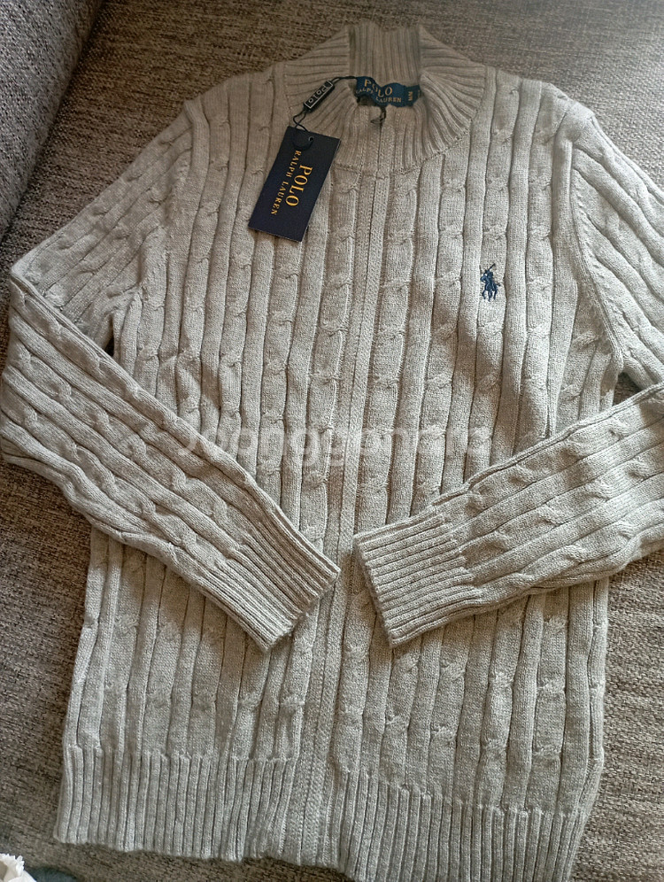 폴로 랄프로렌 케이블 니트 집업 가디건 M사이즈 남녀공용--1