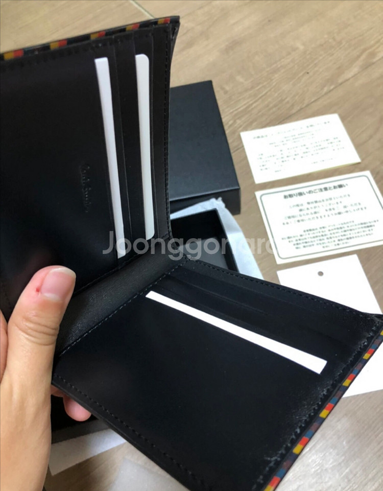 폴스미스 블랙 가죽 반지갑--1