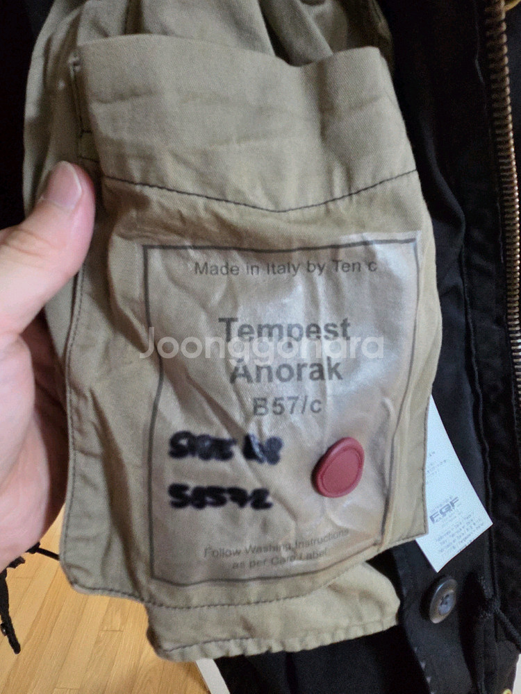 텐씨 TENC 템페스트 아노락(OJJ) 48사이즈 블랙--2