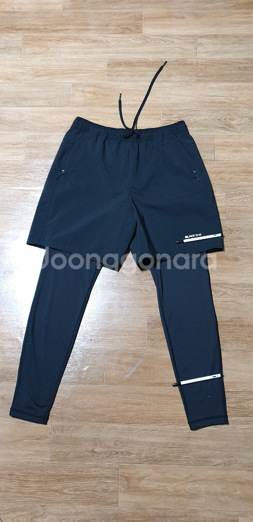 남.32-33) 블랙야크 남성 레깅스 반바지, 등산 트레킹--5