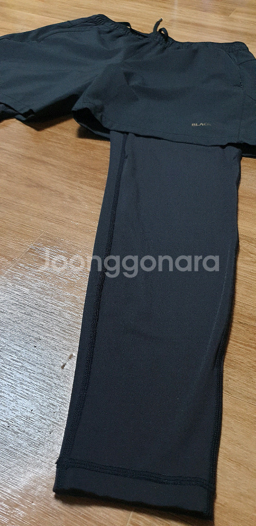 남.32-33) 블랙야크 남성 레깅스 반바지, 등산 트레킹--7