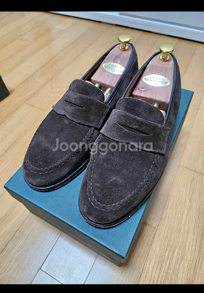 크로켓앤존스 보스턴 다크브라운 스웨이드 UK 8.5E--1