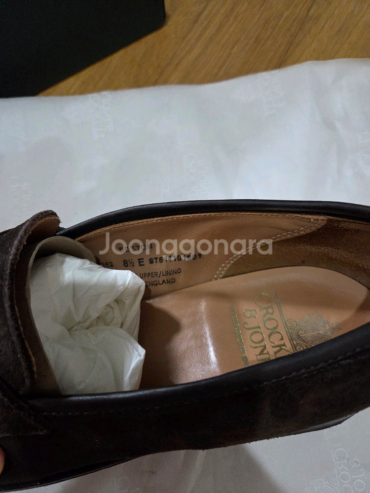 크로켓앤존스 보스턴 다크브라운 스웨이드 UK 8.5E--2