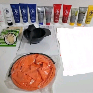 미용사 염색 컬러링 재료 사진일괄