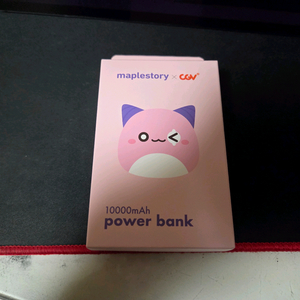 메이플 핑크빈 보조배터리 판매합니다