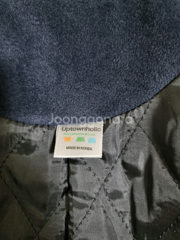 안감누빔 네이비 반코트. 프리사이즈--5