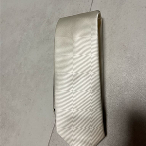 아이보리 실크 넥타이