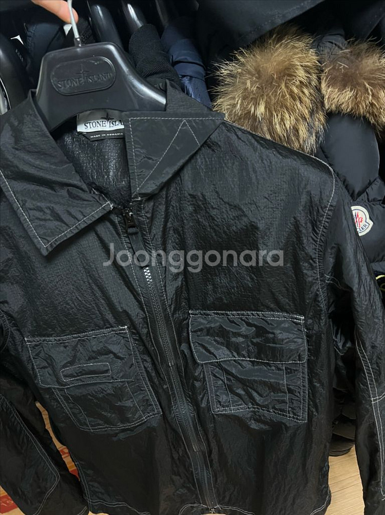 [s] 19ss 스톤아일랜드 나일론메탈 바람막이--0