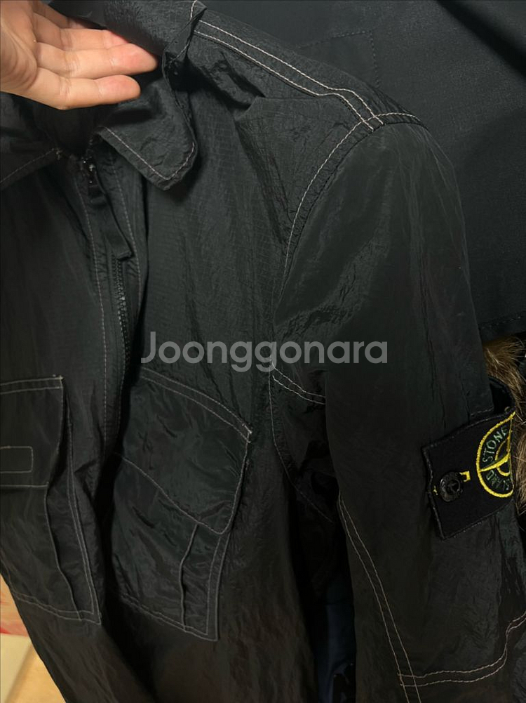 [s] 19ss 스톤아일랜드 나일론메탈 바람막이--2