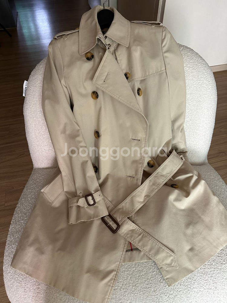 (정품)버버리 더블 트렌치코트60만착불(런던매장구입)--0