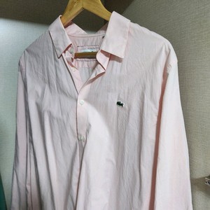 남성 라코스테 연핑크 셔츠
