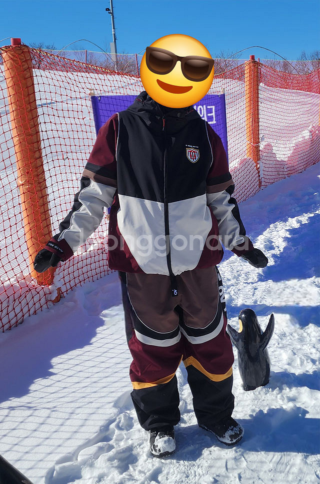 2425 오비오 보드복 세트 - 인트로/ 와인색/ L사이즈--1