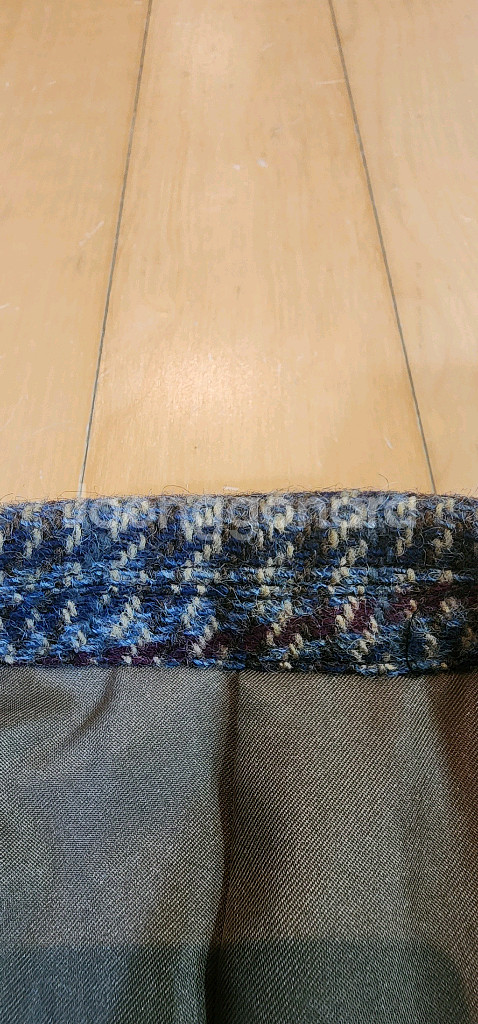 브라운 체크 트위드 모직자켓 L~슬림XL--5