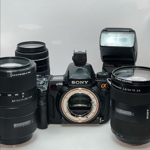 A900 등 소니 A마운트 렌즈 및 플래시