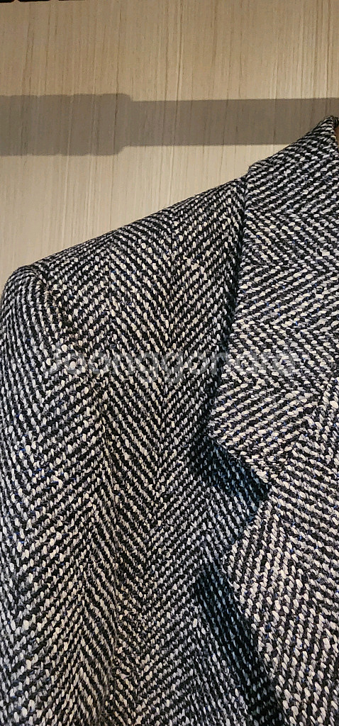 그레이 헤링본 트위드자켓 L--2