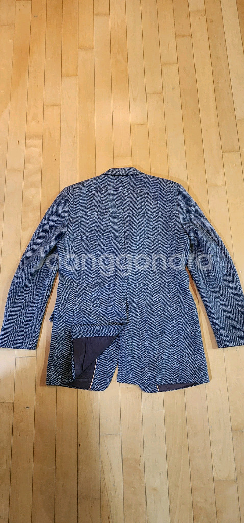 그레이 헤링본 트위드자켓 L--4