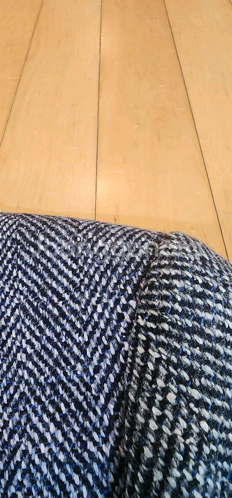 그레이 헤링본 트위드자켓 L--6