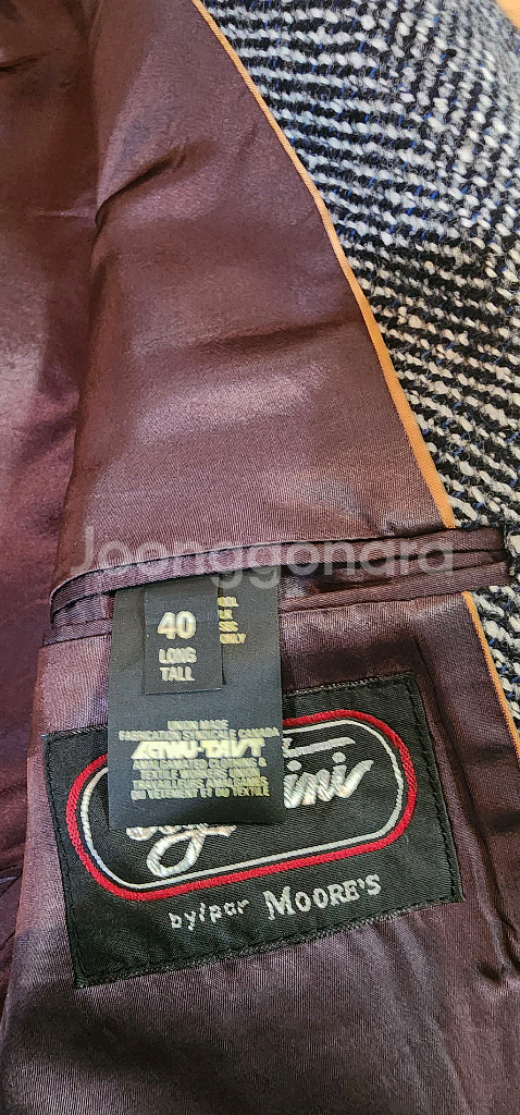 그레이 헤링본 트위드자켓 L--8