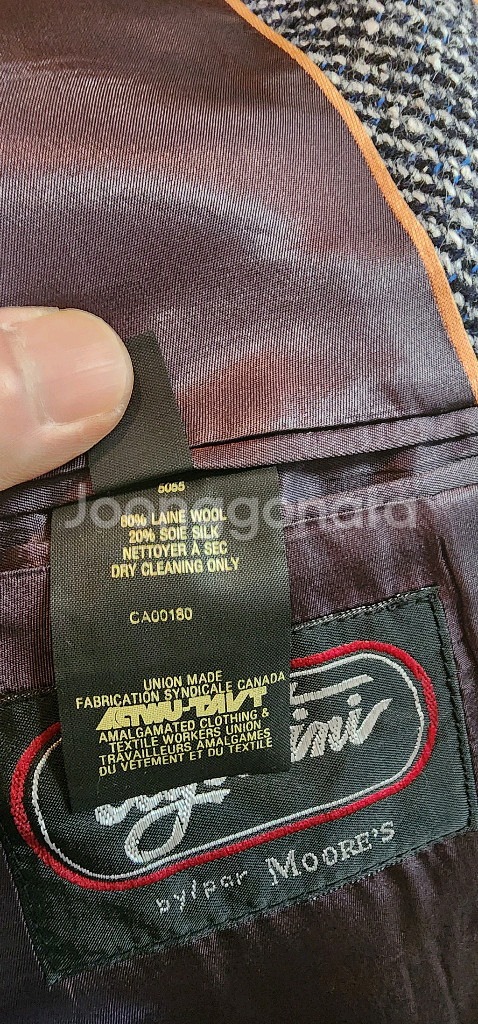 그레이 헤링본 트위드자켓 L--9