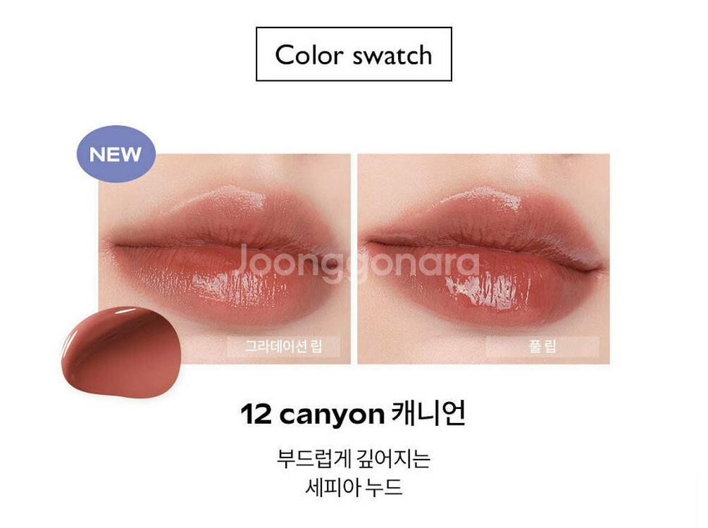 롬앤 듀이풀 워터틴트 12캐니언--8