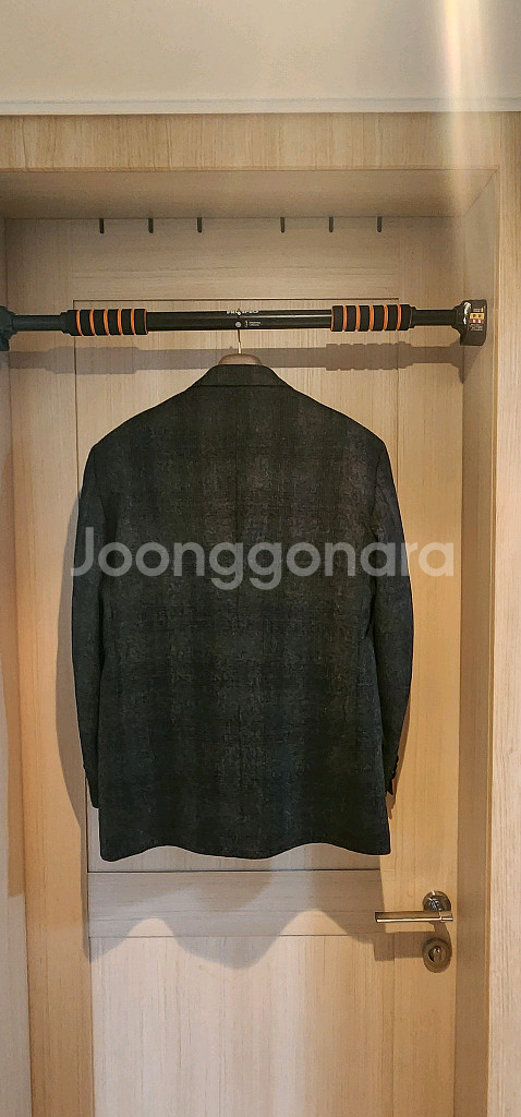 진그레이 모직 트위드자켓 L~슬림XL--1