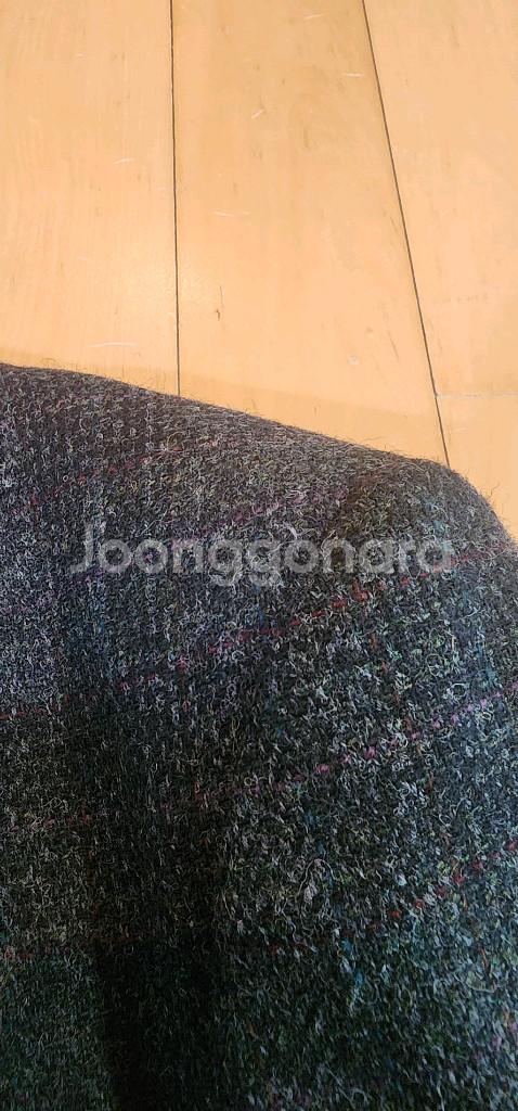 진그레이 모직 트위드자켓 L~슬림XL--6