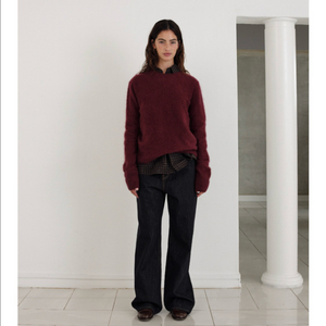 새상품:)더바넷 논페이드 데님 팬츠-스몰