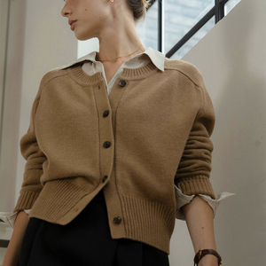 유메르 시몬 울 가디건-카멜