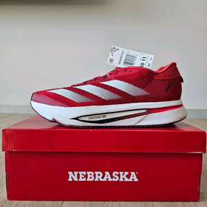 280 새제품 아디다스 아디제로 SL 2 네브라스카 레드 런닝화 러닝화