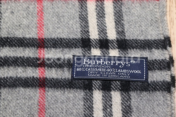 (머플러) 851. 버버리/그레이체크 캐시미어머플러--3