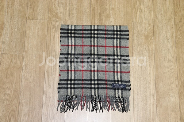 (머플러) 851. 버버리/그레이체크 캐시미어머플러--2