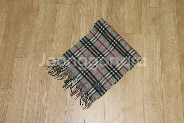 (머플러) 851. 버버리/그레이체크 캐시미어머플러--0