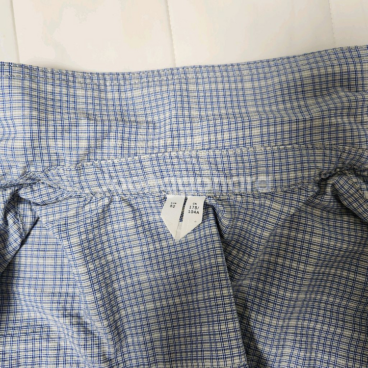 아르켓 시어서커 집업 셔츠 M / 100 더스티 블루--2