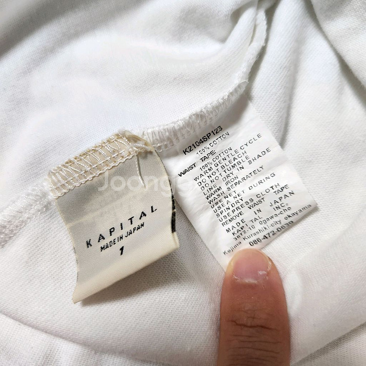 캐피탈 천축 민소매 티셔츠 1 / 스케치 스마일 캣--4