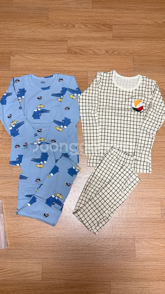 새상품 140 일자 내복 .시보리 없는 내복 세트 ~--0