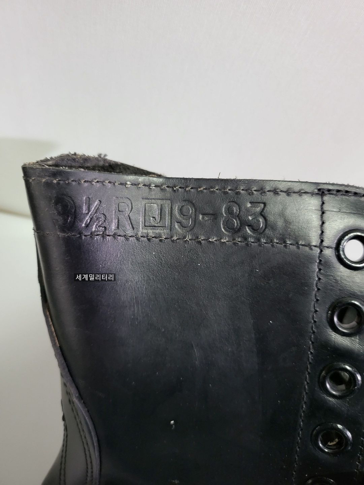 265~270미리 , 미군 오리지날 구형 검정 가죽 전투화--1