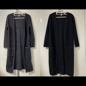 여성용 가디건2종세트(55사이즈)(일괄판매)블랙/다크크레이