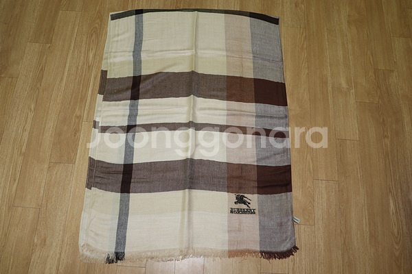 (머플러)803. 버버리/베이지브라운 캐시미어숄머플러--1