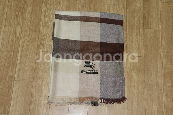 (머플러)803. 버버리/베이지브라운 캐시미어숄머플러--3