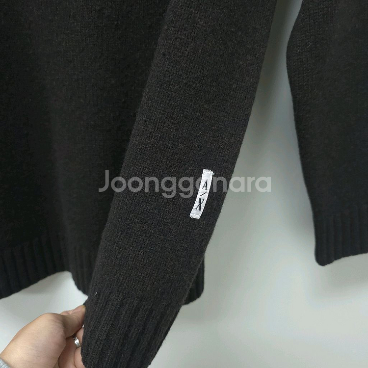 Armani Exchange 남성 울 반집업 니트 M--4