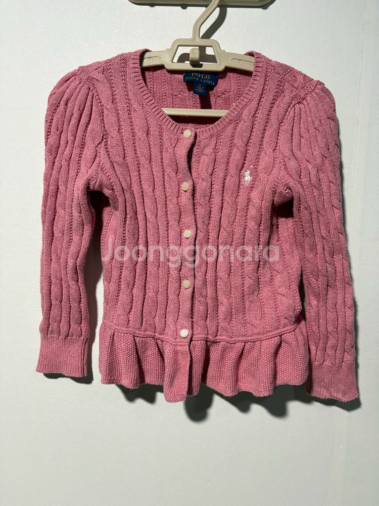 폴로 랄프로렌 키즈 케이블 가디건 5--0