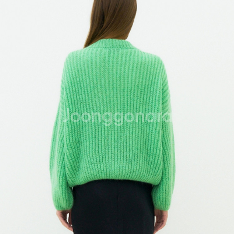 히로인(HEROINE) 모헤어 볼륨 니트가디건 프리사이즈--2