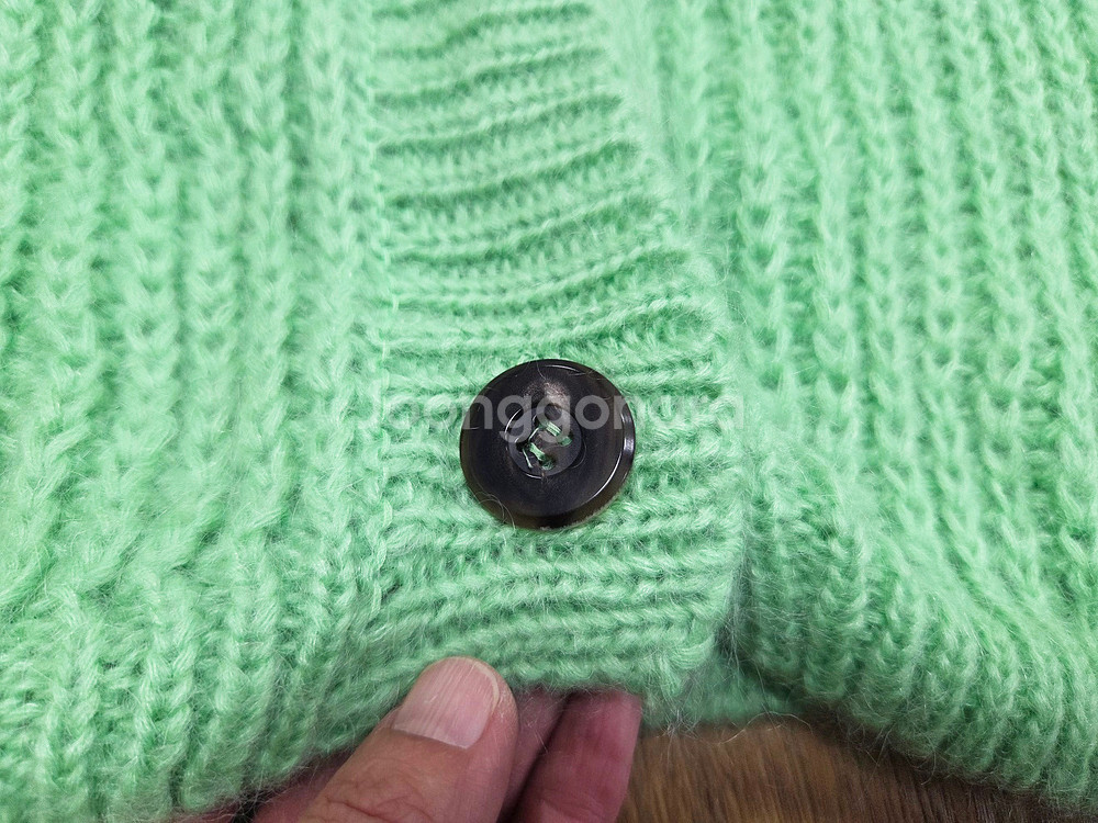 히로인(HEROINE) 모헤어 볼륨 니트가디건 프리사이즈--8