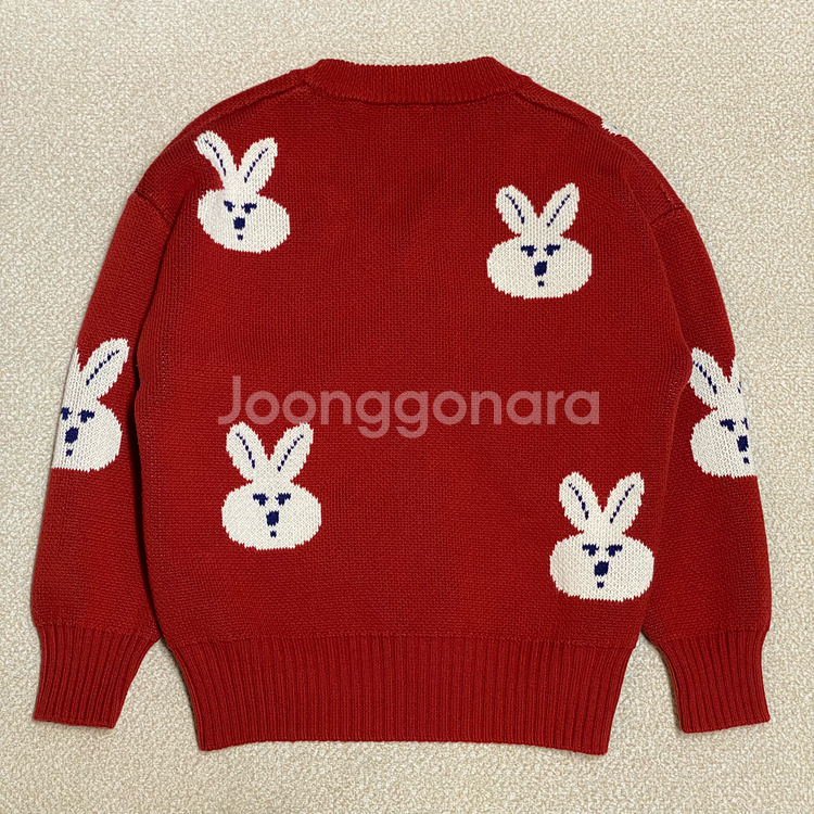 (정품) 리미떼두두 키즈 레드 래빗 니트 가디건 3XL--2