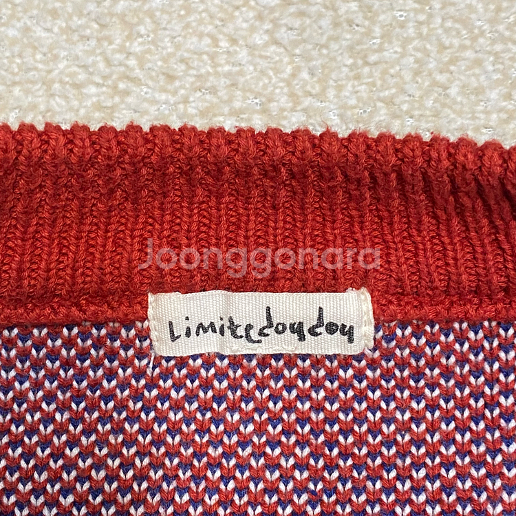 (정품) 리미떼두두 키즈 레드 래빗 니트 가디건 3XL--3